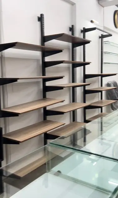 Designer Retail Shelving manufactured and installed by Shree Laxmi Rack Solutions