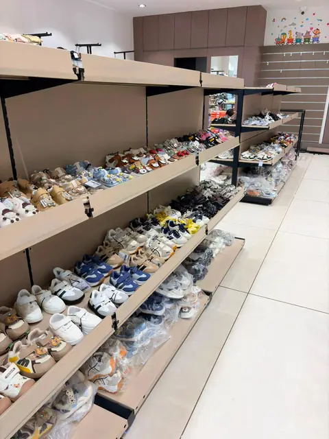 Footwear Display Rack manufactured and installed by Shree Laxmi Rack Solutions