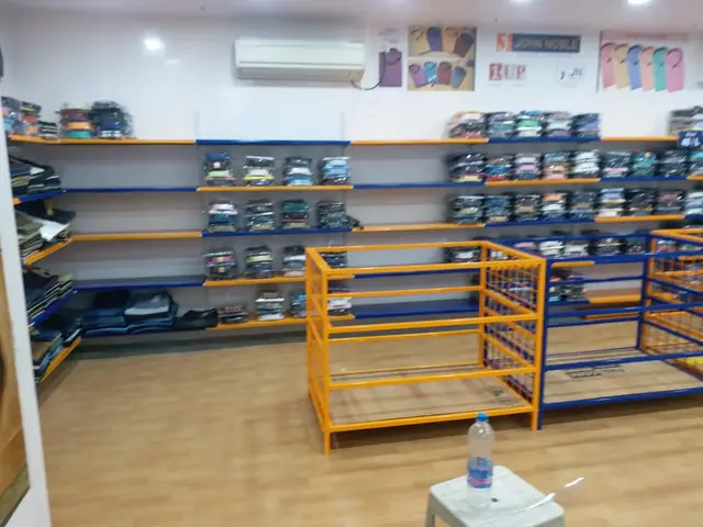 Garment Showroom Fit-out manufactured and installed by Shree Laxmi Rack Solutions