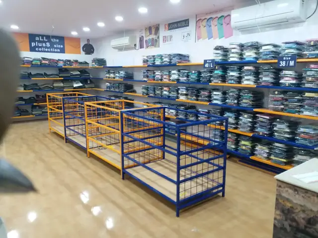 Garment Showroom Fit-out manufactured and installed by Shree Laxmi Rack Solutions
