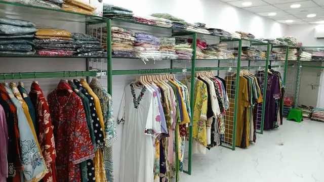 Garment Showroom Fit-out manufactured and installed by Shree Laxmi Rack Solutions