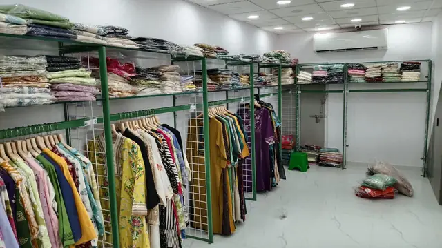 Garment Showroom Fit-out manufactured and installed by Shree Laxmi Rack Solutions