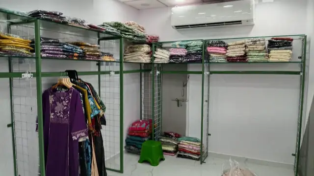 Garment Showroom Fit-out manufactured and installed by Shree Laxmi Rack Solutions