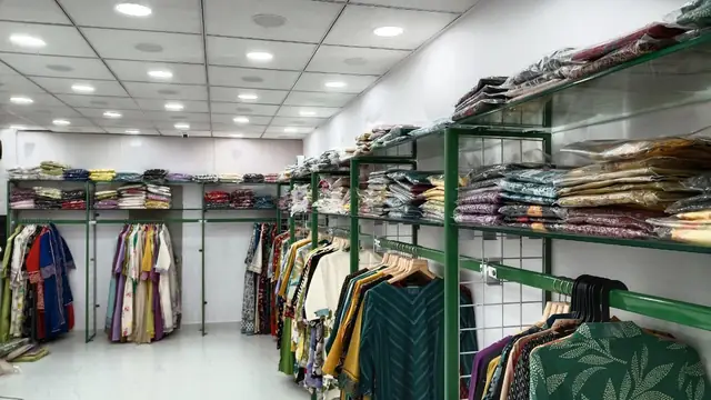 Garment Showroom Fit-out manufactured and installed by Shree Laxmi Rack Solutions