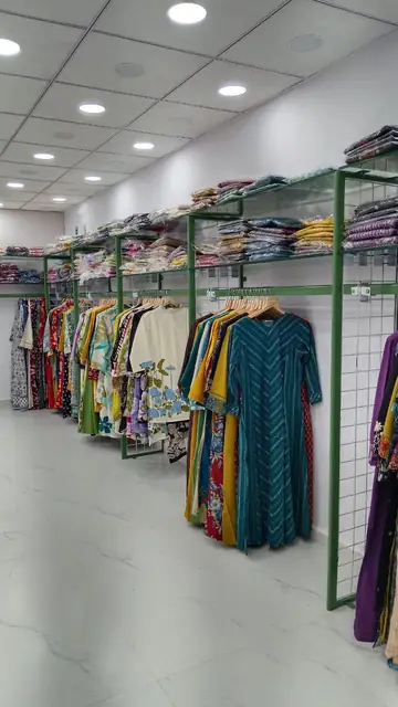 Garment Showroom Fit-out manufactured and installed by Shree Laxmi Rack Solutions