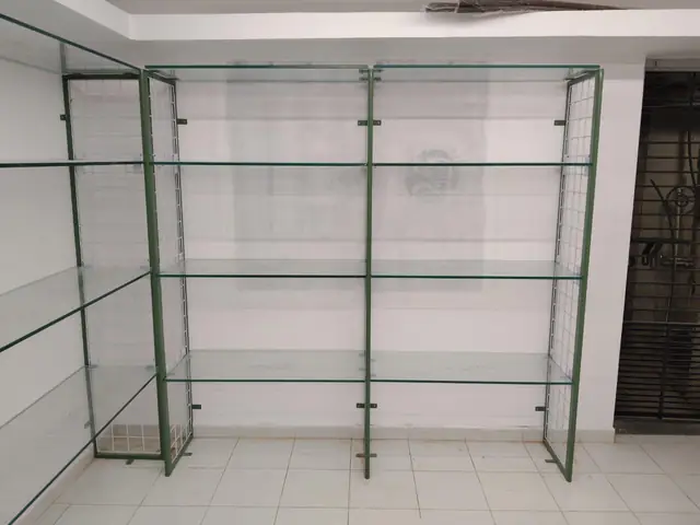 Glass & Framed Display Unit manufactured and installed by Shree Laxmi Rack Solutions