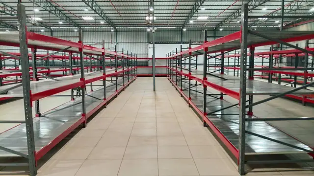 Long Span Warehouse Racking manufactured and installed by Shree Laxmi Rack Solutions