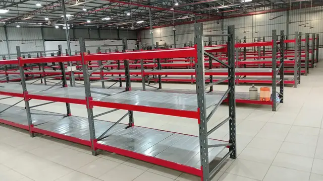 Long Span Warehouse Racking manufactured and installed by Shree Laxmi Rack Solutions