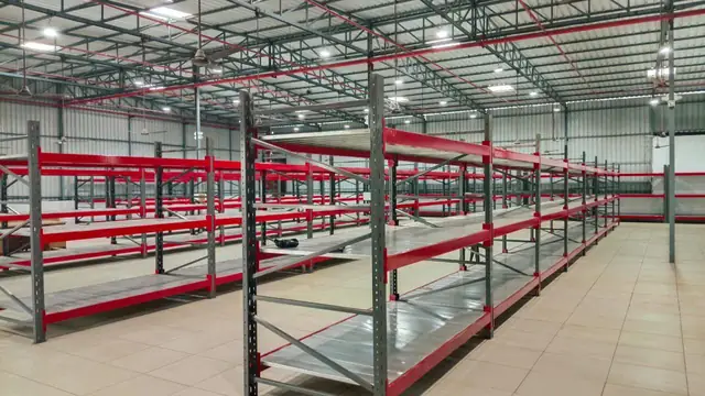Long Span Warehouse Racking manufactured and installed by Shree Laxmi Rack Solutions