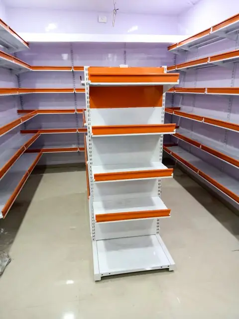 Supermarket Display Rack manufactured and installed by Shree Laxmi Rack Solutions