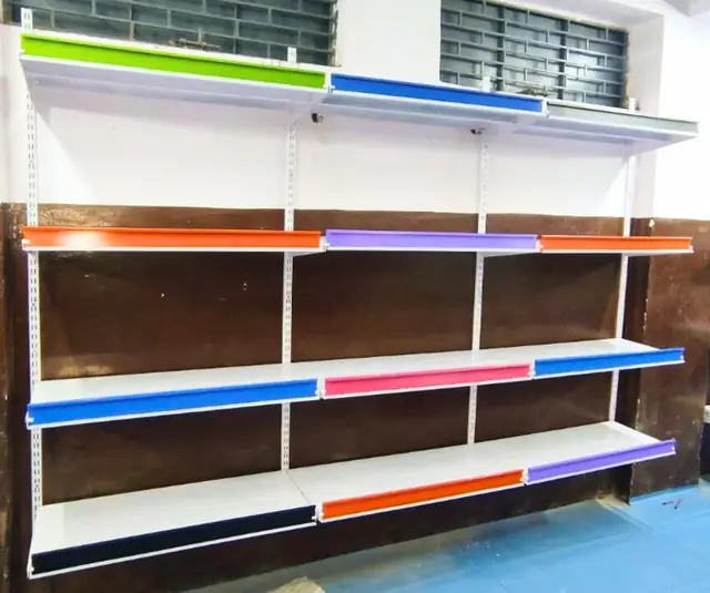 Supermarket Display Rack manufactured and installed by Shree Laxmi Rack Solutions