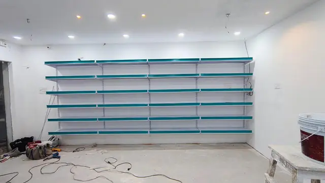 Supermarket Display Rack manufactured and installed by Shree Laxmi Rack Solutions