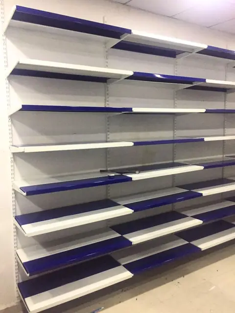 Supermarket Display Rack manufactured and installed by Shree Laxmi Rack Solutions