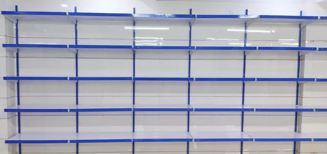 Supermarket Display Rack manufactured and installed by Shree Laxmi Rack Solutions