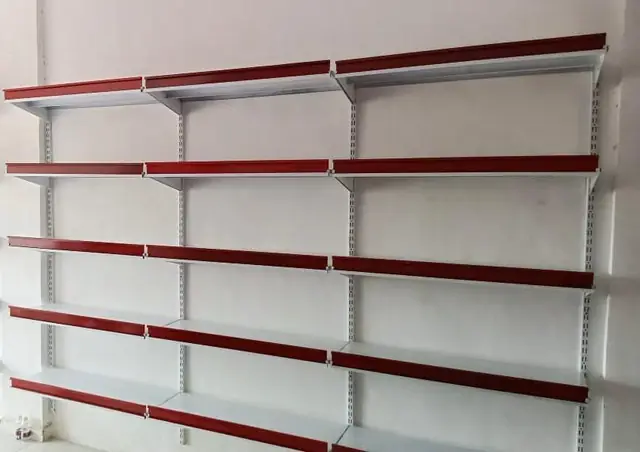 Supermarket Display Rack manufactured and installed by Shree Laxmi Rack Solutions