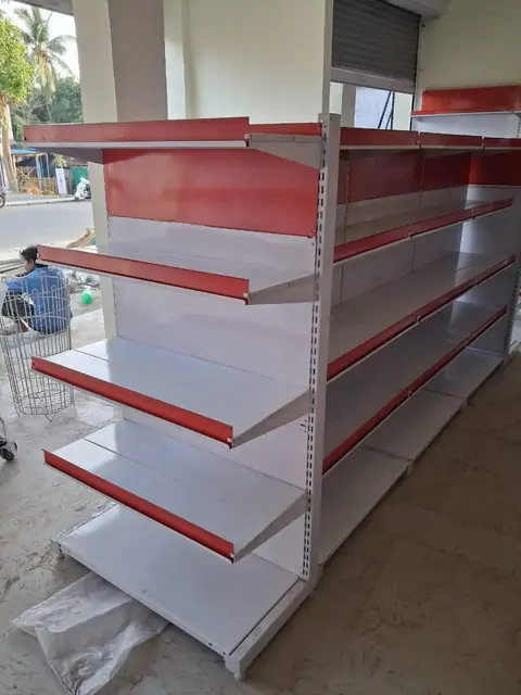 Supermarket Display Rack manufactured and installed by Shree Laxmi Rack Solutions