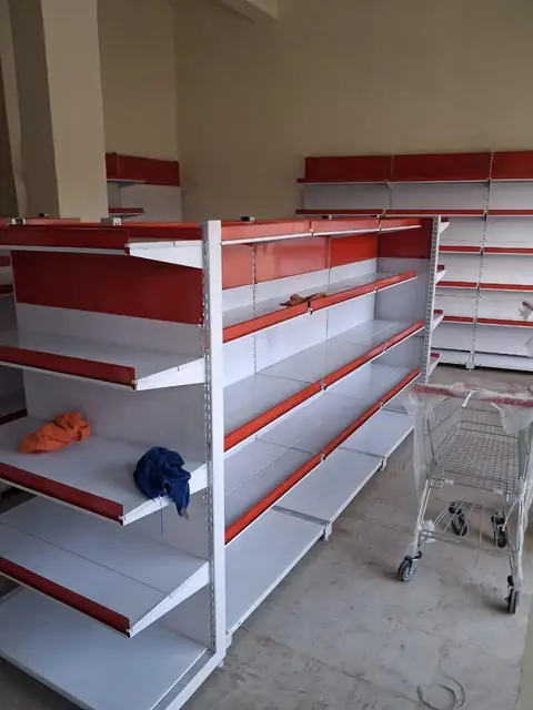 Supermarket Display Rack manufactured and installed by Shree Laxmi Rack Solutions