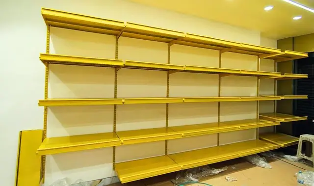 Supermarket Display Rack manufactured and installed by Shree Laxmi Rack Solutions
