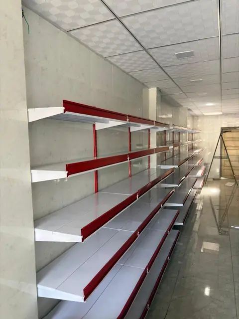 Supermarket Display Rack manufactured and installed by Shree Laxmi Rack Solutions